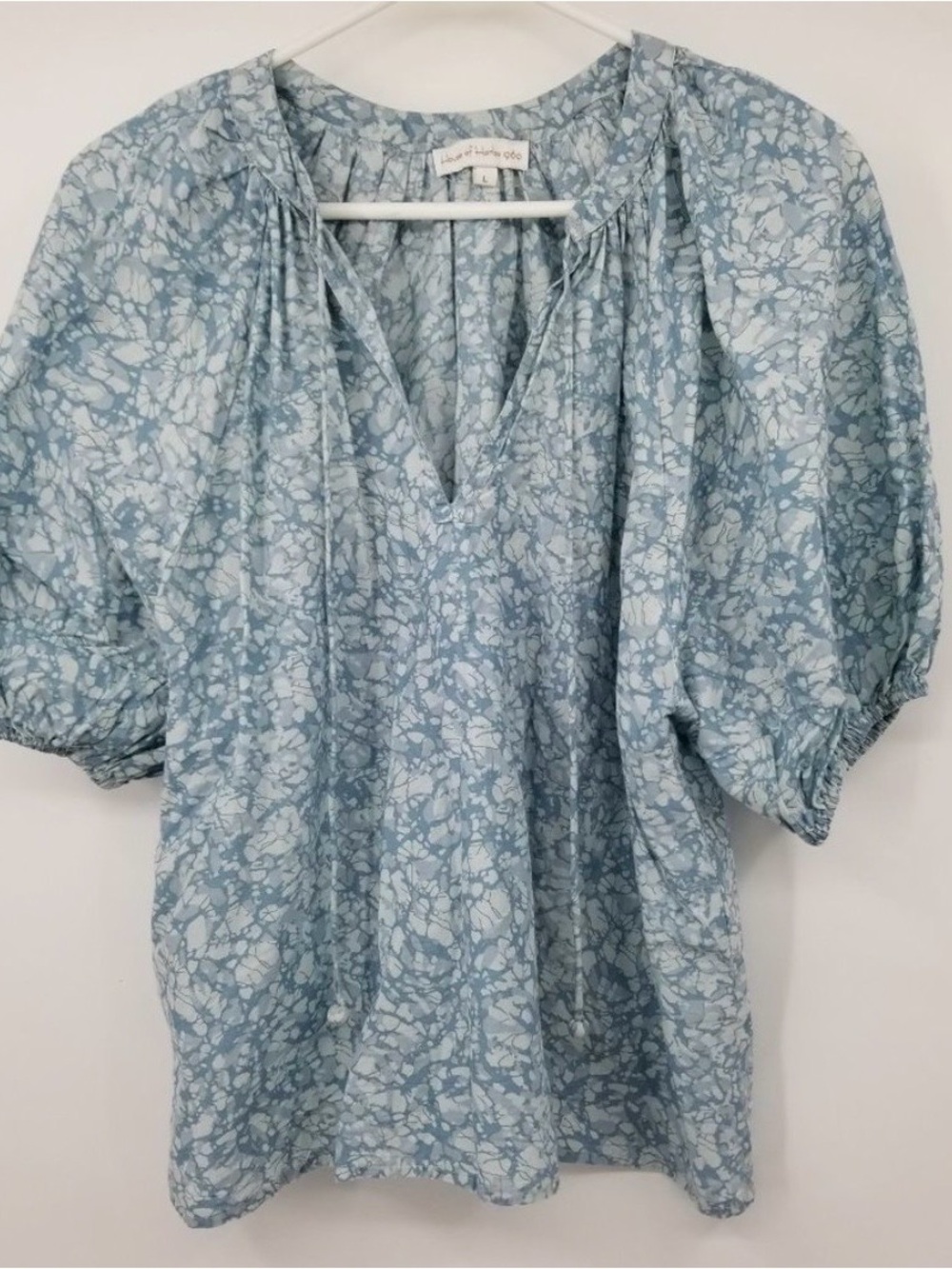 House of Harlow 1960 Blue & White Floral Blouse